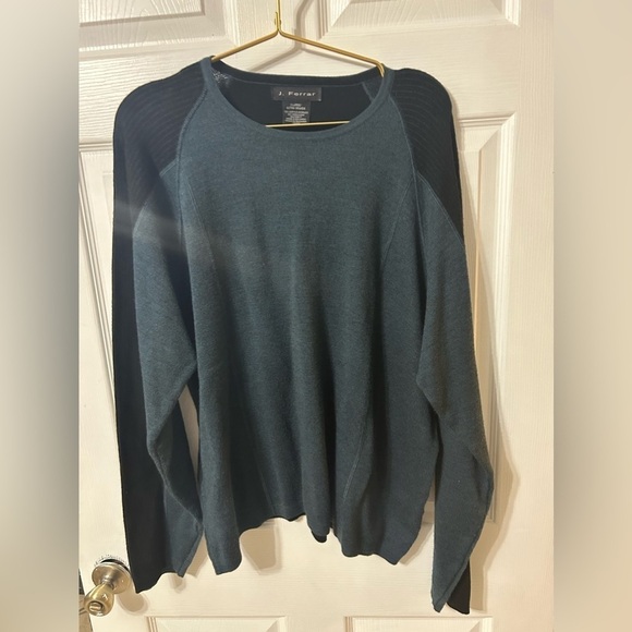 Vintage 90s Ferrari Crazy Green White Indie Knitted Sweater Size XL Italy Made - Picture 1 of 8